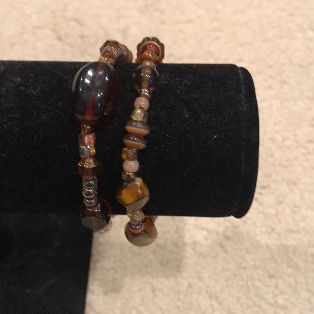 Brown crystal bracelet